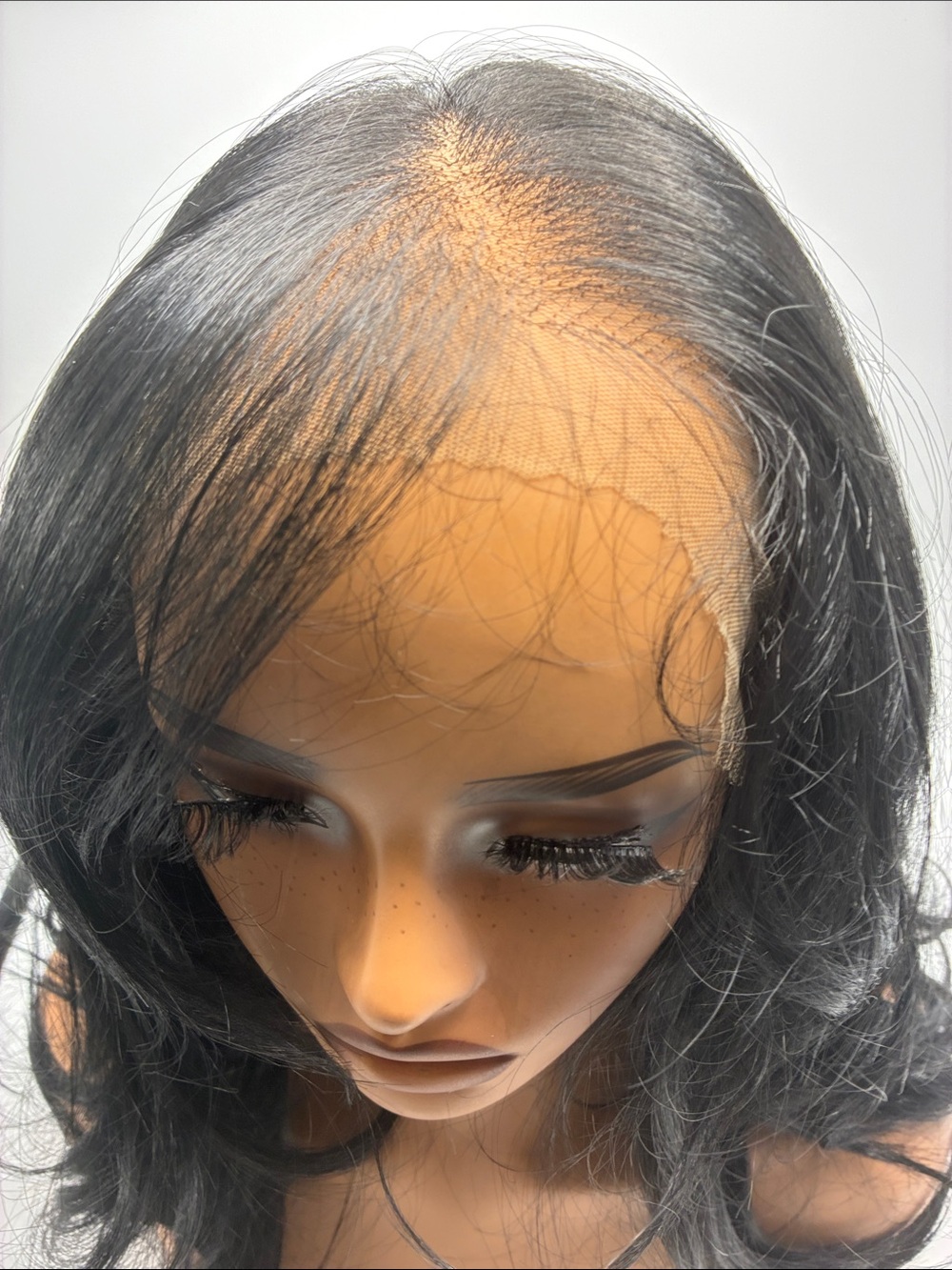 Natural Black Lace Front Wig with Soft Waves - Elegant Everyday Style